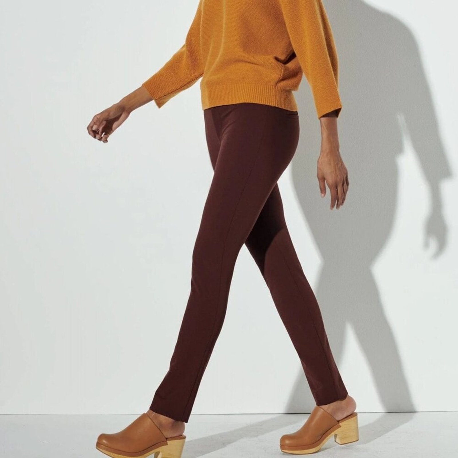 The Reset High-Rise Skinny Stretch Pant In Chestnut Size Medium New
